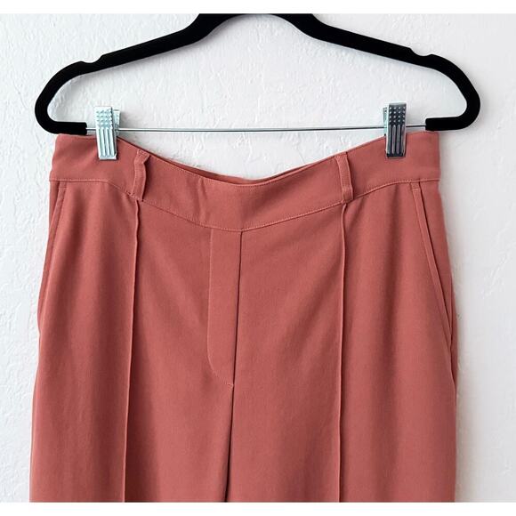 Spanx Women's Carefree Crepe Trousers High Rise Straight Leg Lightweight Orange - Picture 9 of 13